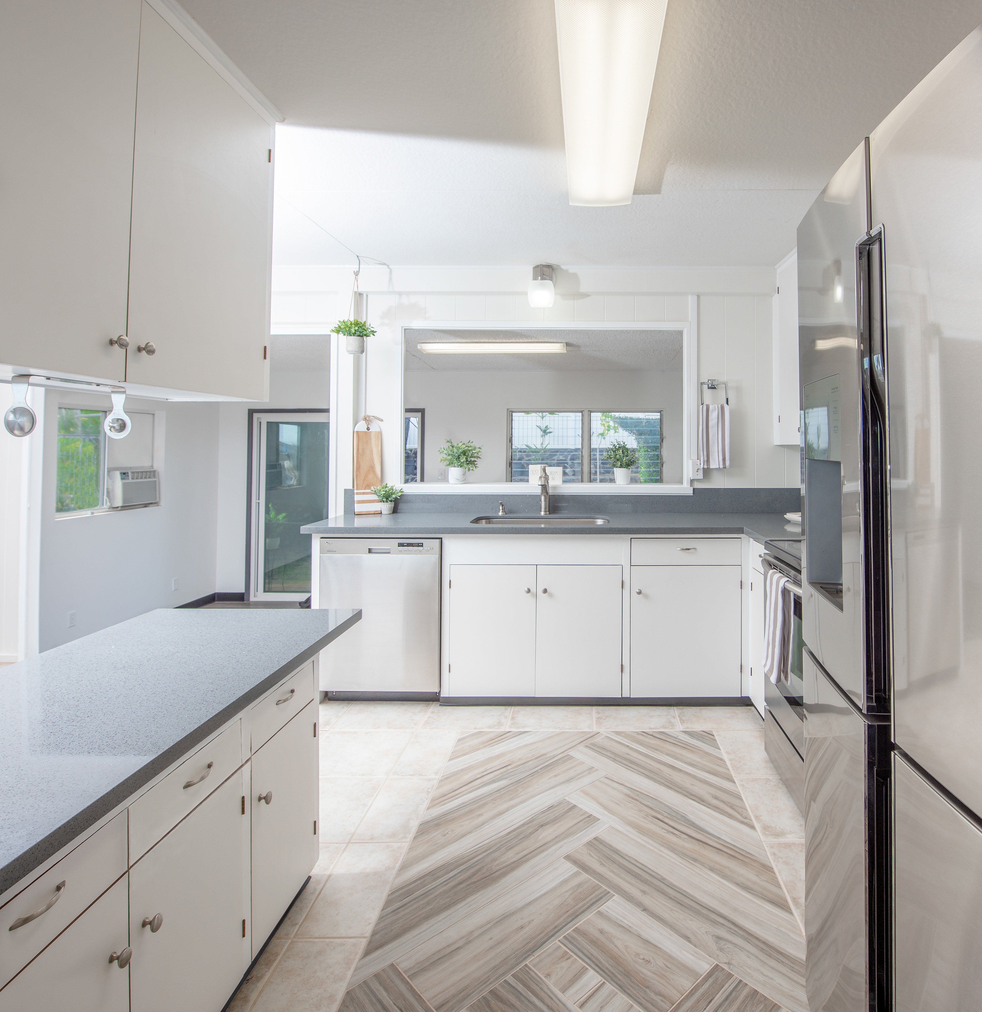 Bright and modern kitchen interior